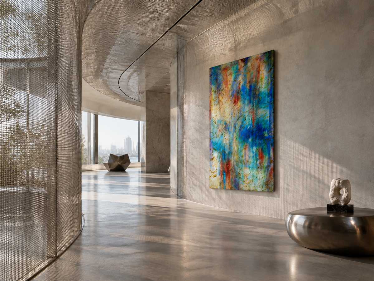 Scarlet Tidal Echo by Neeve Moule Drige — additional artwork view, view 6