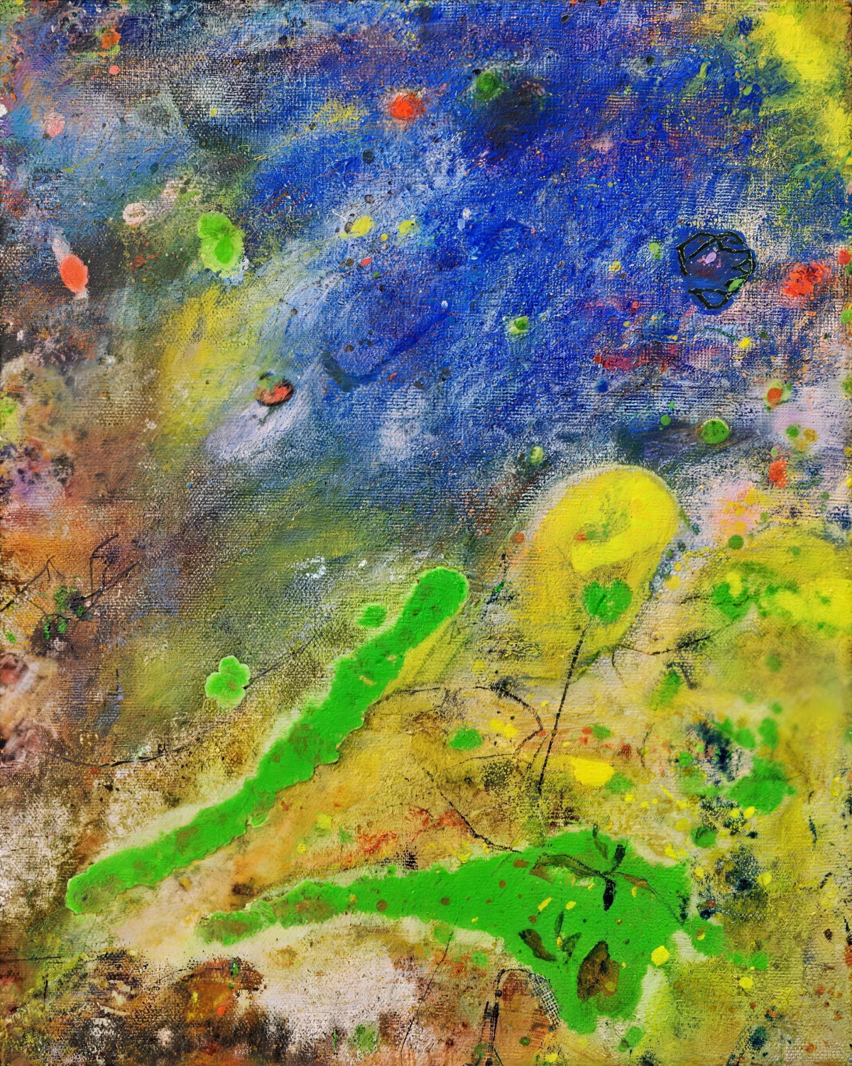 Starlit Green Tides by Jie — original artwork