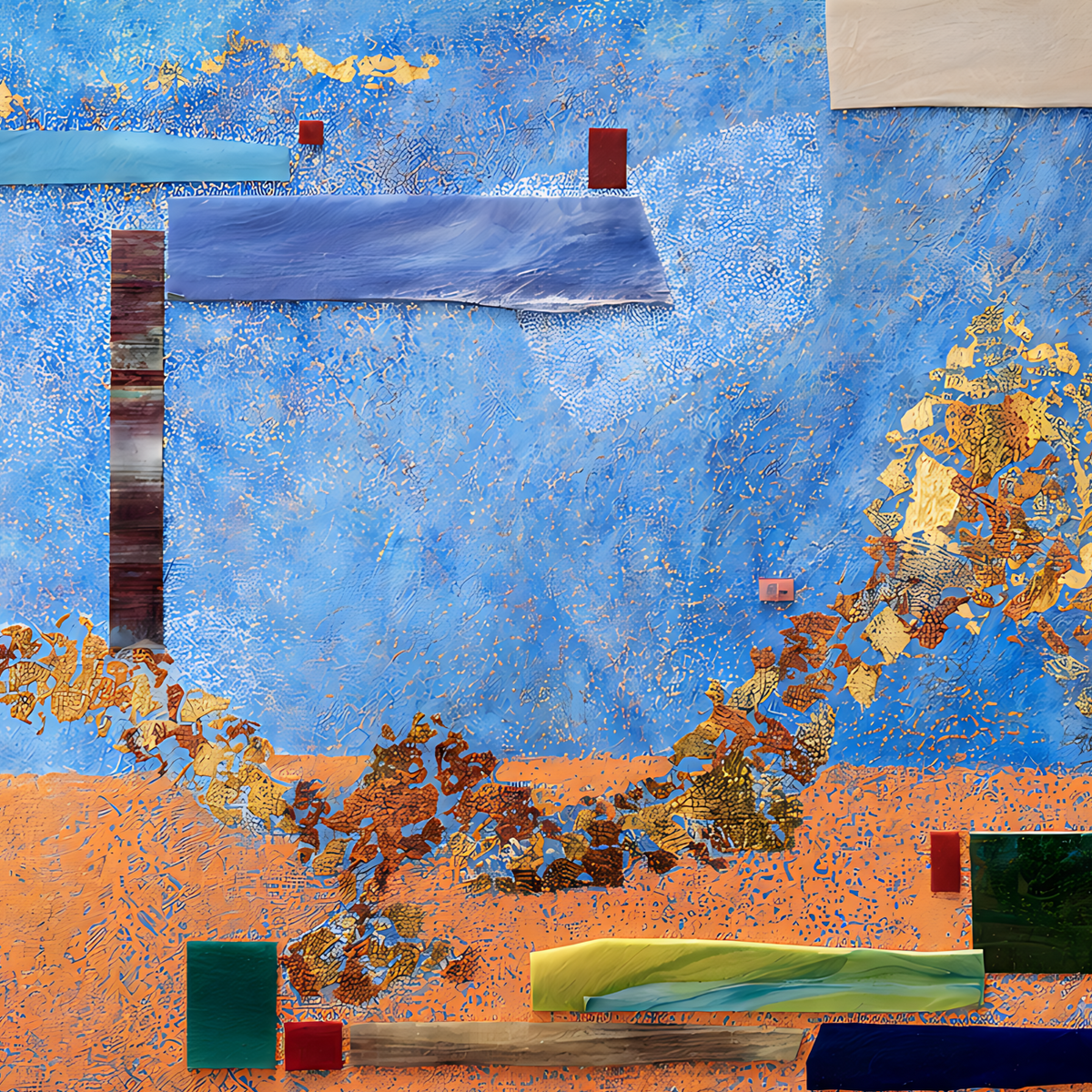 Mountain in First Light by Qi Baoqi — detail view, view 2