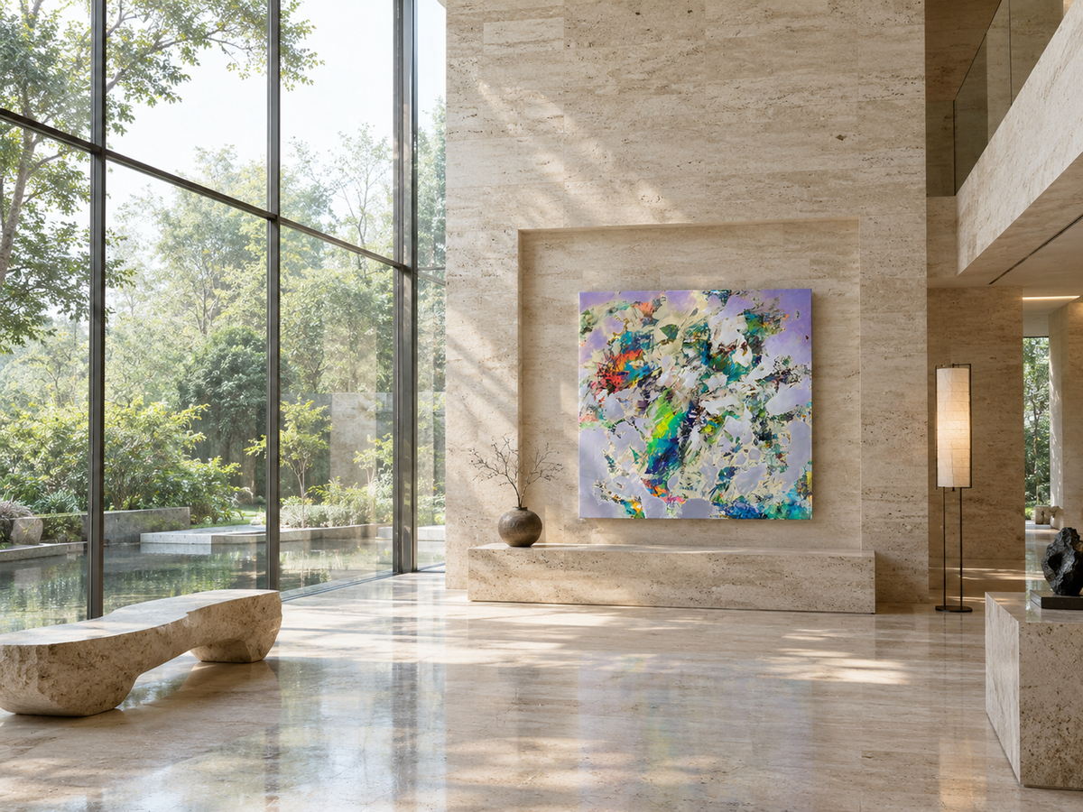 Violet Upheaval — interior display illustration