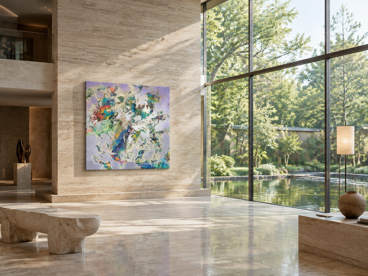 Violet Upheaval — interior display illustration