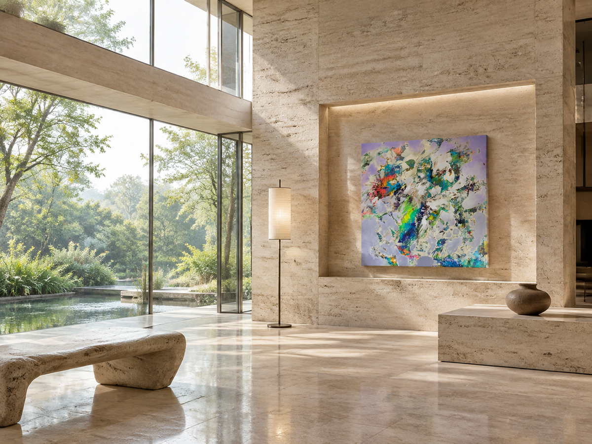 Violet Upheaval — interior display illustration