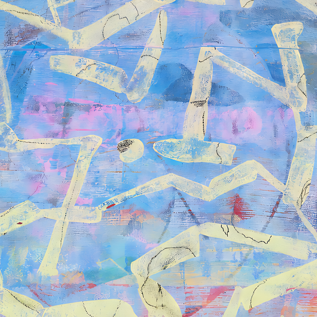 Fractured Blue — detail
