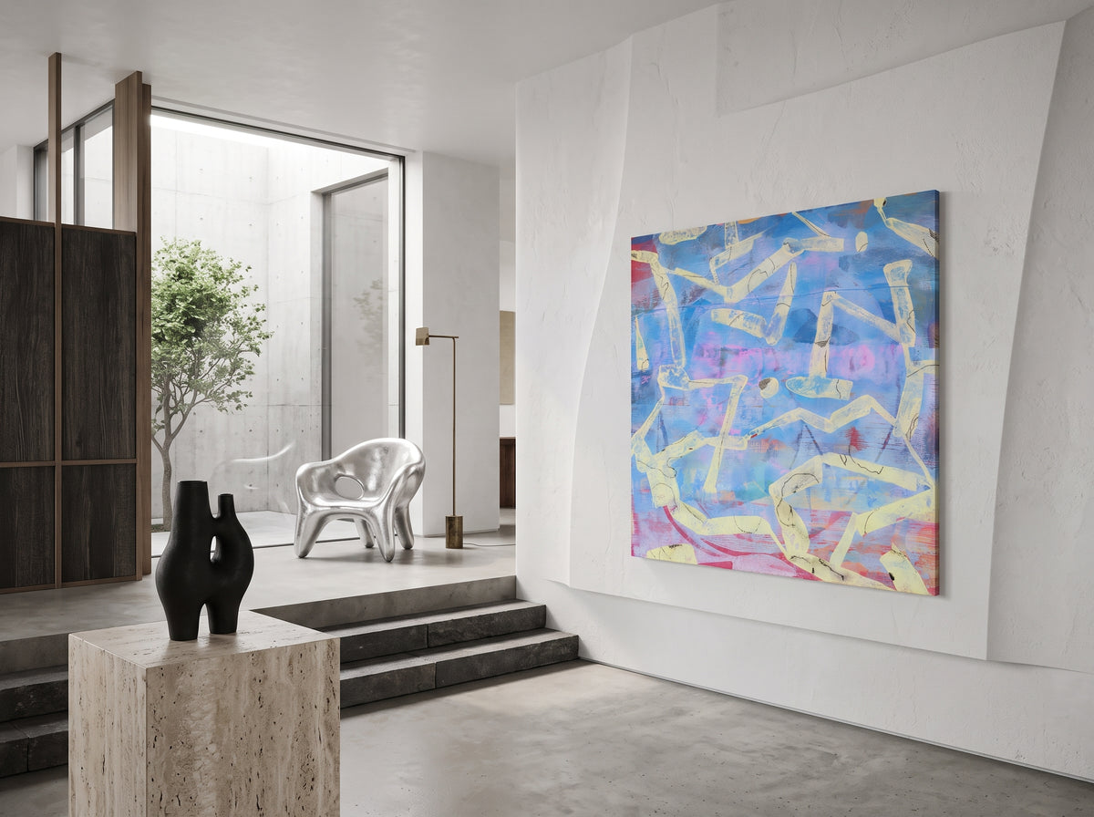 Fractured Blue — interior display illustration