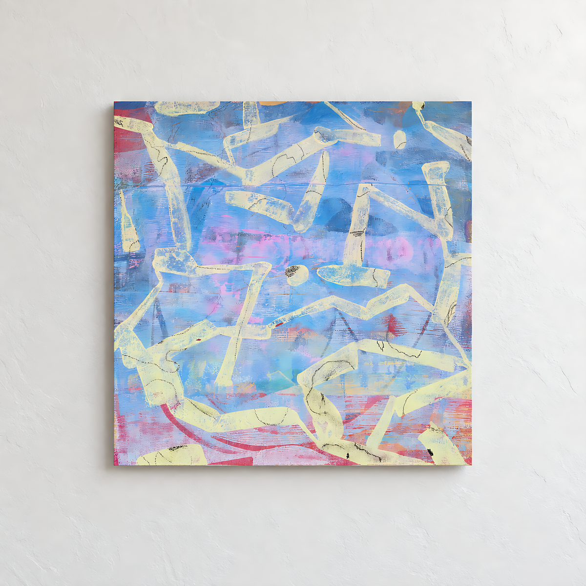 Fractured Blue — interior display illustration