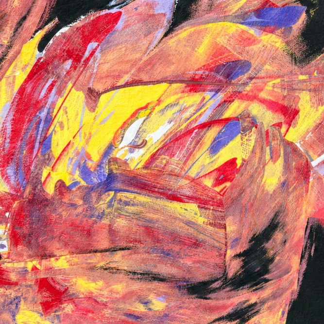 Scarlet Momentum by Dee Congdi Zhuang — detail view, view 2