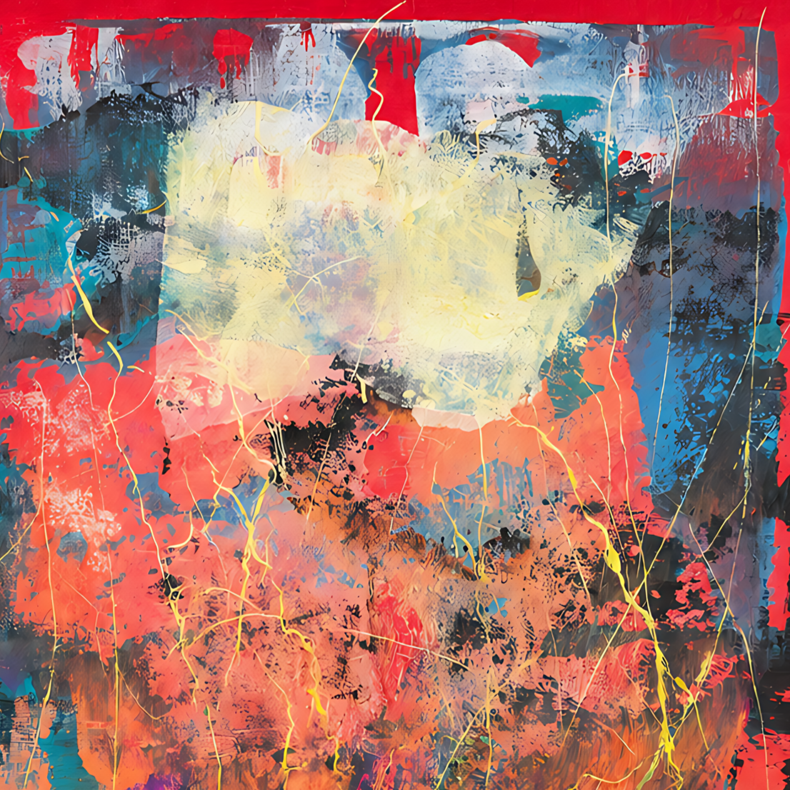 Red Resonance by Dee Congdi Zhuang — detail view, view 2