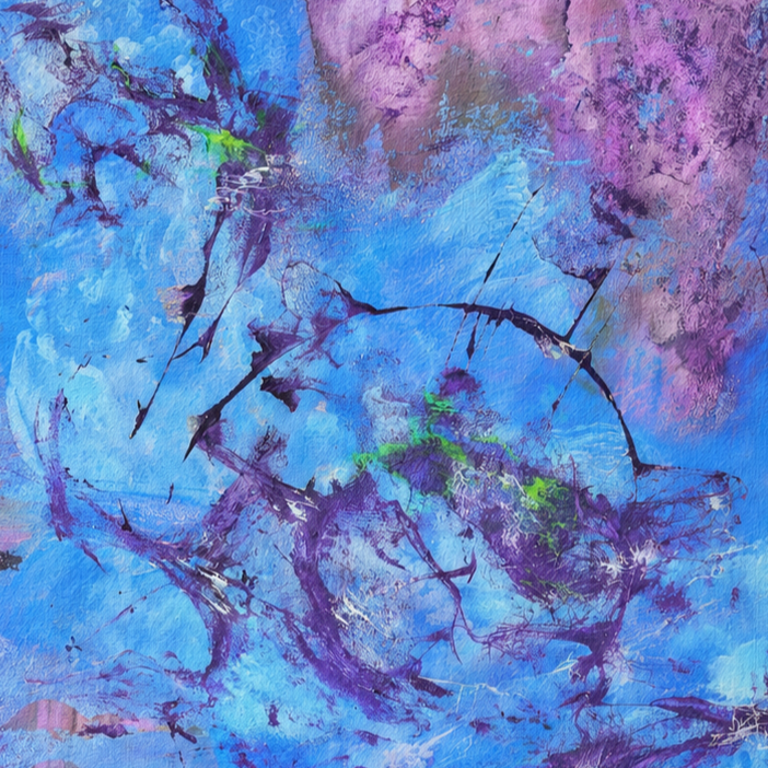 Cobalt Drift by Dee Congdi Zhuang — detail view, view 2