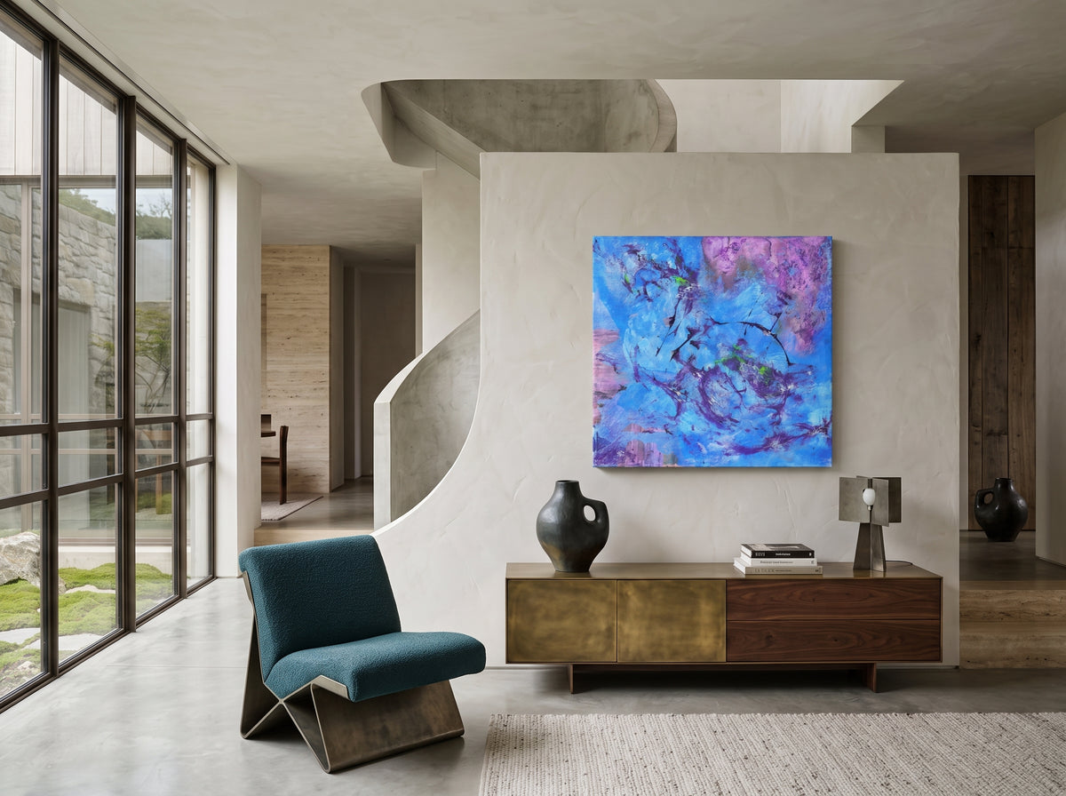 Cobalt Drift by Dee Congdi Zhuang — room setting preview, view 5
