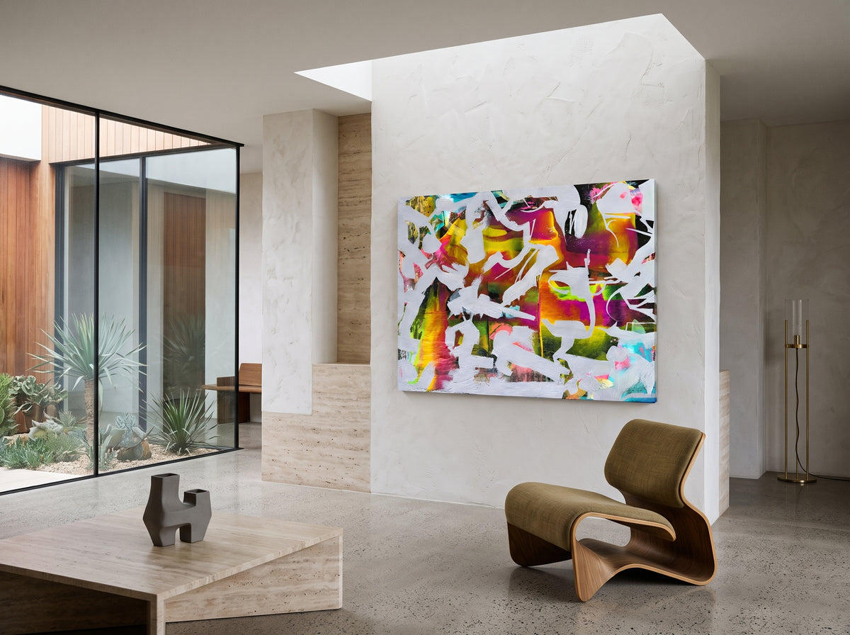Amber Eruption — interior display illustration