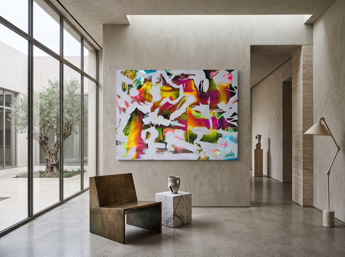 Amber Eruption — interior display illustration