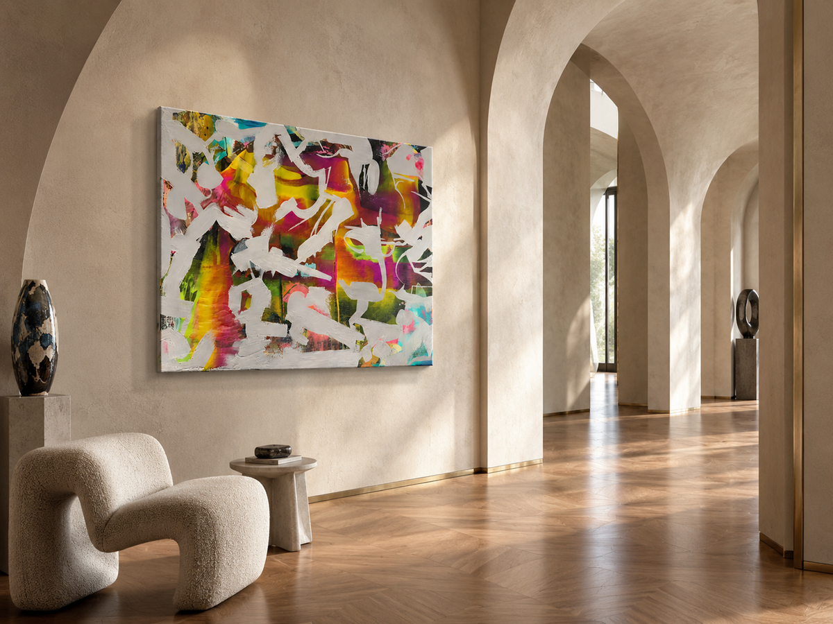 Amber Eruption — interior display illustration