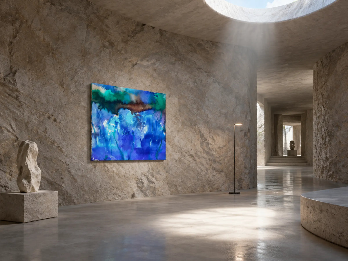 Blue Kinetic Breath by Neeve Moule Drige — additional artwork view 4